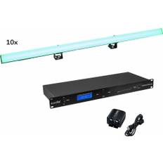 Studioutrustning Eurolite Set 10x LED PR-100/32 Pixel DMX Rail DMX Software