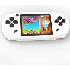 Beijue 16 Bit Handheld Games for Kids Adults 3.0'' Large Screen Preloaded 100 HD Classic Retro Video Games USB Rechargeable Seniors Electronic Game Player Birthday Xmas Present White