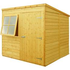 Garden shed Shire 6'7 x 7' Shiplap Pent Wooden Garden Shed (Área de construcción )