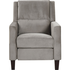 Beliani Velvet Recliner Grey Sillón 97cm