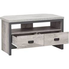 Grey TV Benches GFW Boston Grey TV Bench 86x48.5cm