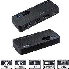 Hdmi switch Nordic SGM-205 2.1 HDMI - 2xHDMI Switch F-F