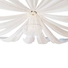 Wedding Ceiling Curtains Fabrics White (304.8x142.21)