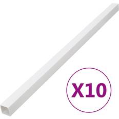 Materiali per Installazioni Elettriche vidaXL Canalina per Cavi 100x60 mm 10 m in PVC Bianco