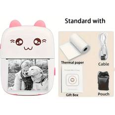 pink Wireless Mini Photo Printer Label