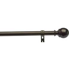 Brown Curtain Accessories Amazon Basics 1-Inch Curtain Rod Finials