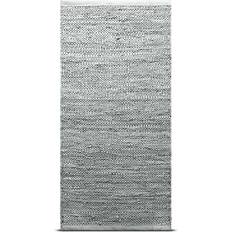 Rug Solid Alfombra Leather 75x200 cm Light Grey Gris cm