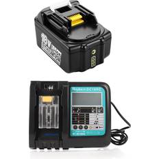 Charger For Makita with BL1850B 18V 5.0Ah 2-pack