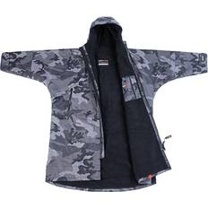 Camouflage - Unisex Outerwear Dryrobe Advance Long Sleeve Changing Robe - Black Camo