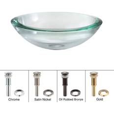 Bathroom Sinks Kraus Edge Glass Vessel Sink