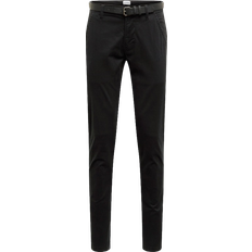Slim Fit Chinos - Black