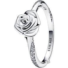 Bagues Pandora Rose in Bloom Ring - Silver/Transparent