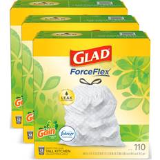 Glad ForceFlex Tall Kitchen Drawstring Trash Bags