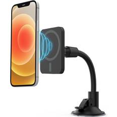 Mobile Device Holders Talk Works Magnetic Gooseneck Car Dashboard or Windshield Cell Phone Stand Mount for iPhone 12 – MagSafe Compatible 360 Rotation Flexible Phone Holder for Apple 12, Pro/Max, Mini,Black