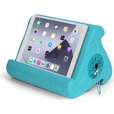 Mobile Device Holders Flippy Flippy Tablet Pillow Stand and iPad Holder for Lap, Desk and Bed, Multi-Angle with Storage, Compatible with Kindle, Fire, iPad Pro 12.9, 10.9, 10.2, Air and Mini, Samsung Galaxy Miami Blue