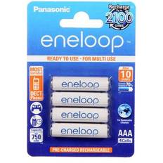 Panasonic eneloop AAA Rechargeable Ni-MH Batteries 800mAh, 4-Pack BK-4MCCA4BA