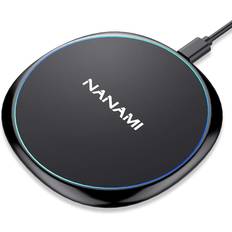 NANAMI Wireless Charger, 10W Wireless Charging Pad for Samsung Galaxy S21/S20/S10/S10 /S10e/S9/S9 /S8/S7, 7.5W Compatible iPhone 12/SE 2/11/Xs Max/Xs