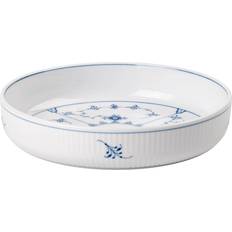 Handmålade Köksutrustning Royal Copenhagen Musselmalet Riflet Ugnsform 18.5cm 4cm