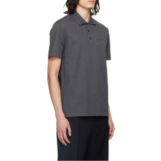 Versace Polo Shirts Versace Milano Stamp Polo Shirt - Anthracite