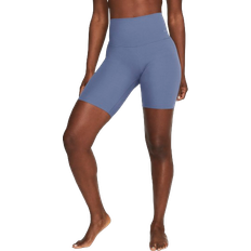 Nike Women's Zenvy Gentle Support High Waisted 8" Biker Shorts - Diffused Blue/Black