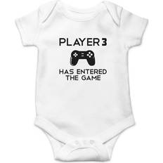 AW Fashions Baby Player 3 Has Entered The Game Cute One-Piece Bodysuit - White