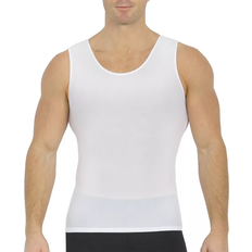 Men - Mesh Tank Tops Insta Slim Men's Power Mesh Compression Muscle Tank Top - White