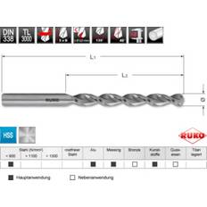 Ruko Spiralbohrer DIN 338 TL 3000 10 ST