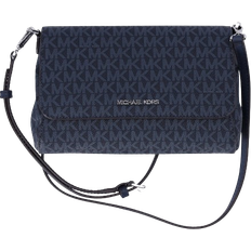 Michael Kors Jet Set Medium Convertible Pouchette Crossbody Bag - Navy