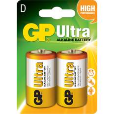 GP Batteries Ultra Plus Alkaline D 2-pack