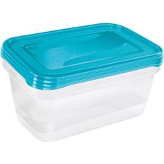 Bleu Boîtes alimentaires Keeeper Lot de 3 Récipients 3 x 1.25 l Set Fredo Fresh 1,25 l Pp Bleu Frais Boîte alimentaire