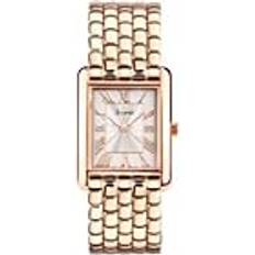 Accurist Ladies' Rectangle Rose Gold-Tone Bracelet