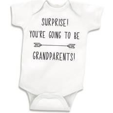 Bump and Beyond Designs Bump and Beyond Designs Surprise Pregnancy Announcement Grandparents, Newborn Bodysuit, White, 0-3 Months