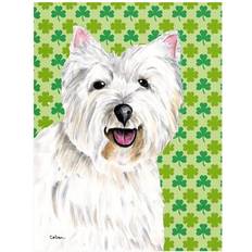 Garden & Outdoor Environment PatioPlus 40 Westie St. Patricks Day Shamrock Portrait House Flag