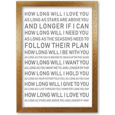 East Urban Home 'How Long Will I You' Framed Art