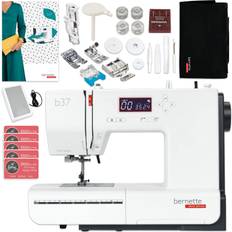 Bernette One Step Buttonholes Sewing Machines Bernette B37 Computerized Sewing Machine Bundle w/ 5 Pressure Feet