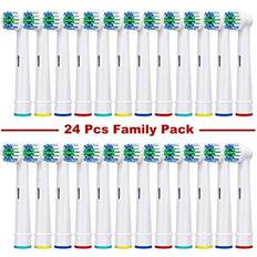 24 Pcs Replacement Toothbrush Heads Standard Precision Clean Brush Heads for Most Braun Oral-B Electric Rechargeable Toothbrushes