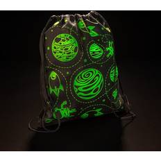 Oriental Trading 12 Pc 12"x15" Glow-In-The-Dark Medium Space Drawstring Bags