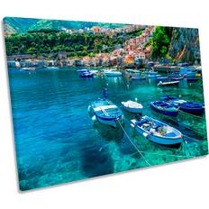 Longshore Tides Calabria Scilla Harbour Italy Graphic on Framed Art