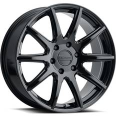 20" Car Rims Raceline Wheels 159B SPIKE Wheel Gloss Black 20X8.5"6X120 Bolt Pattern +15mm Offset/5.34"B/S 10 Spoke Passenger Car Rims