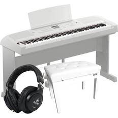 Yamaha DGX-670WH Complete Digital Piano Bundle White