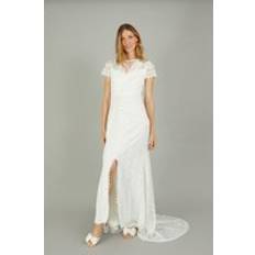 Long Dresses - Polka Dots Monsoon 'Sienna' Lace Bridal Maxi Dress Ivory