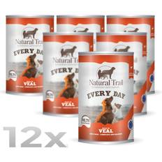 12 400g natural trail every day kalbfleisch nassfutter hundefutter