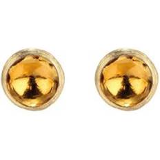 Yellow Earrings Marco Bicego Jaipur 18ct Yellow Gold Yellow Quartz Stud Earrings Option1 Value Yellow Gold