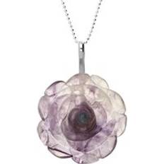 Necklaces on sale C. W. Sellors Sterling Silver Blue John Tuberose 35mm Rose Necklace