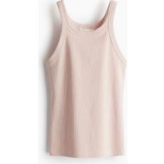 H&M Dam Rosa Ribbed vest top