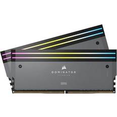 Corsair dominator rgb ram Corsair Dominator Titanium RGB Gray DDR5 6000MHz 2x16GB (CMP32GX5M2B6000Z30)