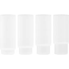 Ferm LIVING Drinksglas ferm LIVING Ripple Long Frost Drinksglas 30cl 4stk