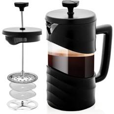 Coffee Makers Ovente Cup Black French Press Coffee Maker 4-Level Mesh