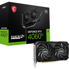 GeForce RTX 4060 Ti - Nvidia GeForce Graphics Cards MSI RTX 4060 Ti VENTUS 2X BLACK 8G OC HDMI 3 x DP 8GB