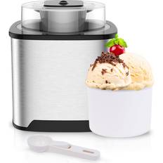 Goodscious 2 Quart Ice Cream Maker Machine Insulated Soft Serve Ice Cream Maker for Gelato, Sorbet & Frozen Yogurt Homemade Ice Cream Churn for Creamy Dessert Maker Healthy Frozen Fruit Ice Cream Maker